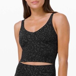 Lululemon Align Tank Top size 12 Black Cheetah print